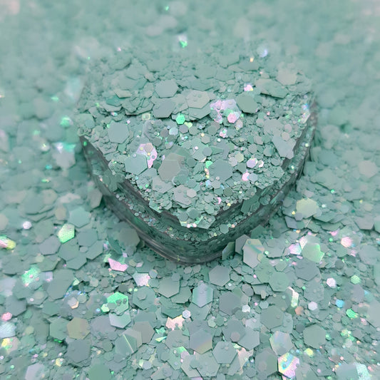 Satin glitter - chunky mix